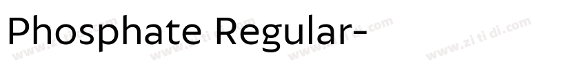 Phosphate Regular字体转换